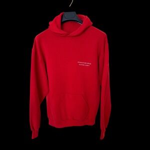 Vintage Jerzees by Russell Red Hoodie Hudson‎ County Large